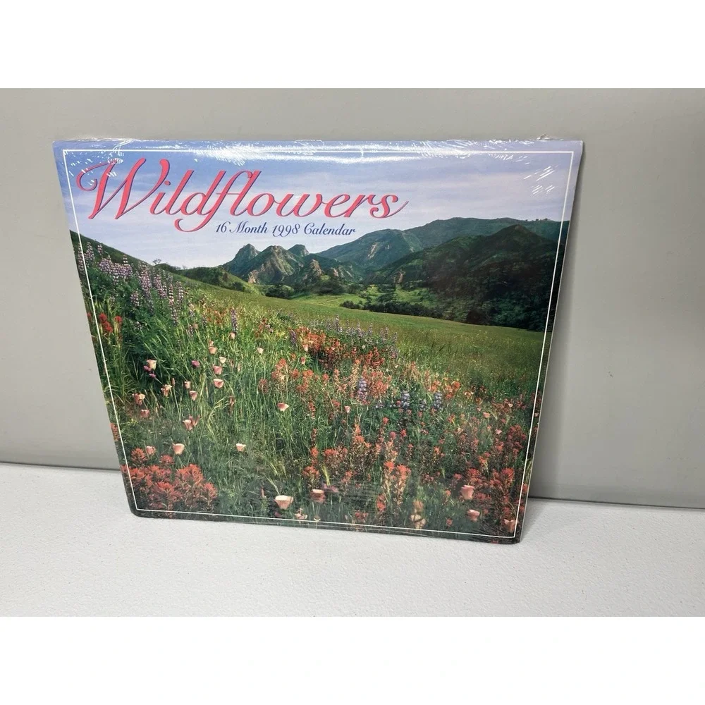 Lot Of 3 Vtg Wall Calendar 1998 Curious Cats Wildflowers Natural Wonders‎